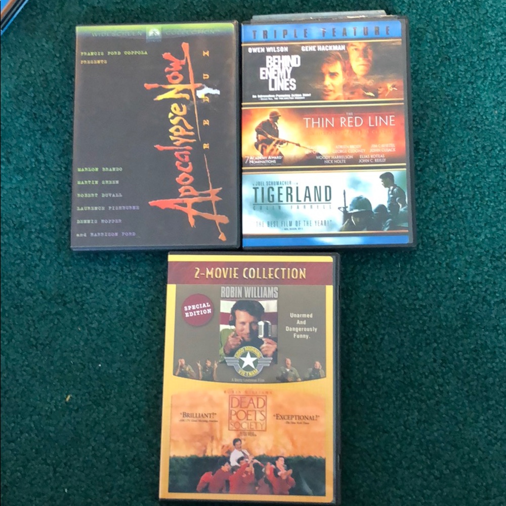 Movies DVDs War Army Action 6 movies